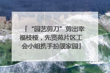 “园艺剪刀”剪出幸福枝桠，先贤苑片区工会小组携手扮靓家园