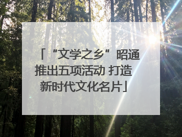 “文学之乡”昭通推出五项活动 打造新时代文化名片