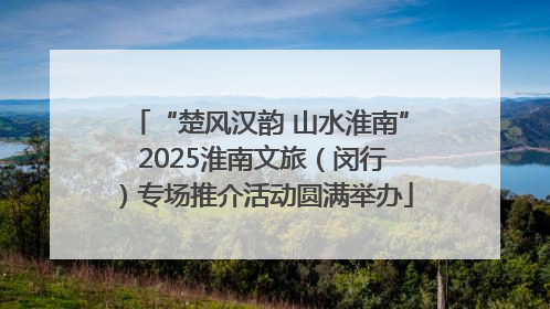 “楚风汉韵 山水淮南” 2025淮南文旅（闵行）专场推介活动圆满举办