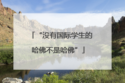 “没有国际学生的哈佛不是哈佛”