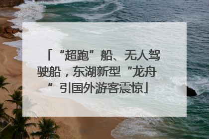 “超跑”船、无人驾驶船，东湖新型“龙舟”引国外游客震惊