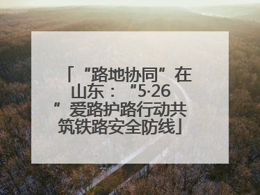 “路地协同”在山东：“5·26”爱路护路行动共筑铁路安全防线