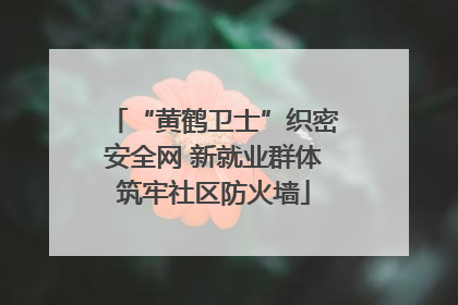 “黄鹤卫士”织密安全网 新就业群体筑牢社区防火墙