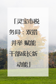 灵宝市税务局：双措并举 赋能干部成长新动能