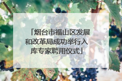 烟台市福山区发展和改革局成功举行入库专家聘用仪式