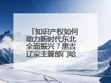 知识产权如何助力新时代东北全面振兴？黑吉辽蒙主管部门哈尔滨“论剑”