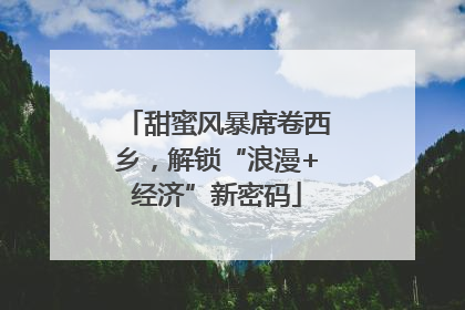 甜蜜风暴席卷西乡，解锁“浪漫+经济”新密码