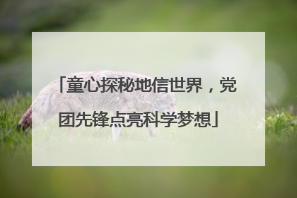 童心探秘地信世界，党团先锋点亮科学梦想