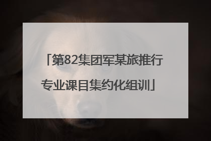 第82集团军某旅推行专业课目集约化组训