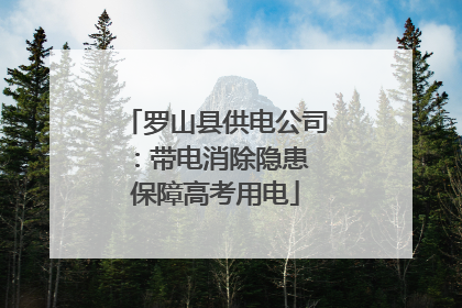 罗山县供电公司：带电消除隐患 保障高考用电