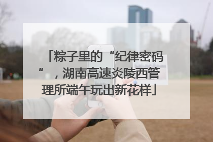 粽子里的“纪律密码”，湖南高速炎陵西管理所端午玩出新花样