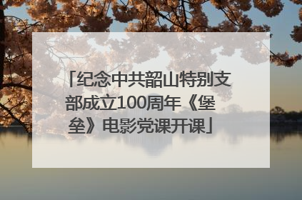 纪念中共韶山特别支部成立100周年《堡垒》电影党课开课