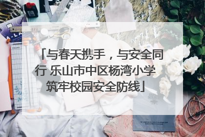 与春天携手，与安全同行 乐山市中区杨湾小学筑牢校园安全防线