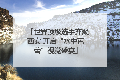世界顶级选手齐聚西安 开启“水中芭蕾”视觉盛宴