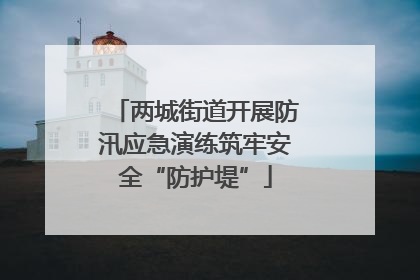两城街道开展防汛应急演练筑牢安全“防护堤”
