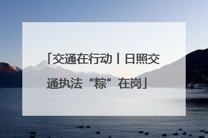 交通在行动丨日照交通执法“粽”在岗