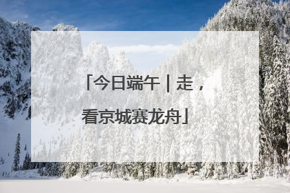 今日端午｜走，看京城赛龙舟