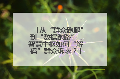 从“群众跑腿”到“数据跑路”，智慧中枢如何“解码”群众诉求？