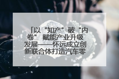 以“知产”破“内卷” 赋能产业升级发展——怀远成立创新联合体打造汽车零部件产业新高地