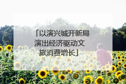 以演兴城开新局 演出经济驱动文旅消费增长