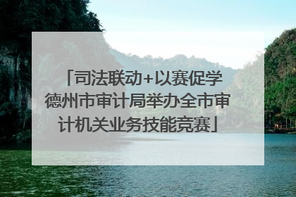 司法联动+以赛促学 德州市审计局举办全市审计机关业务技能竞赛