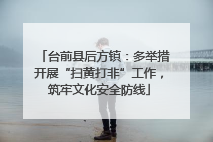 台前县后方镇：多举措开展“扫黄打非”工作，筑牢文化安全防线