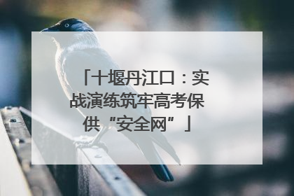十堰丹江口：实战演练筑牢高考保供“安全网”