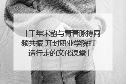 千年宋韵与青春脉搏同频共振 开封职业学院打造行走的文化课堂