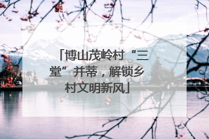 博山茂岭村“三堂”并蒂，解锁乡村文明新风
