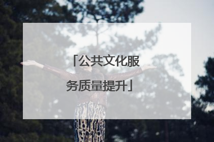 公共文化服务质量提升