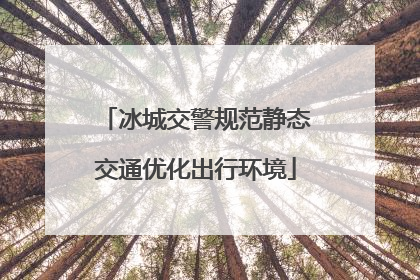 冰城交警规范静态交通优化出行环境