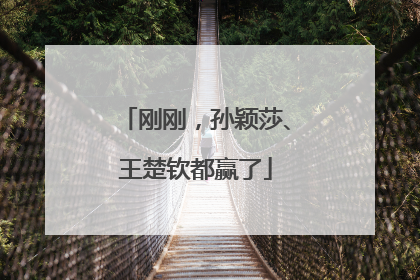 刚刚，孙颖莎、王楚钦都赢了