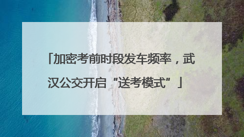 加密考前时段发车频率，武汉公交开启“送考模式”
