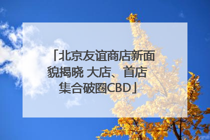 北京友谊商店新面貌揭晓 大店、首店集合破圈CBD