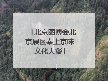 北京图博会北京展区奉上京味文化大餐
