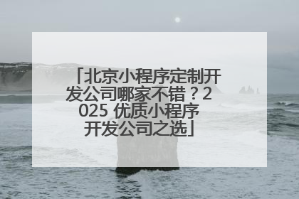 北京小程序定制开发公司哪家不错？2025 优质小程序开发公司之选