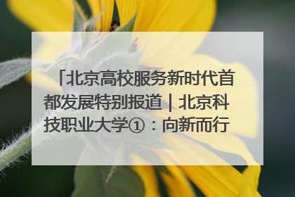 北京高校服务新时代首都发展特别报道｜北京科技职业大学①：向新而行，为首都低空经济发展提供“即战力”
