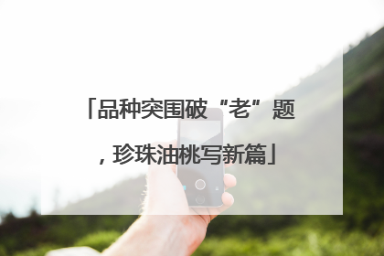 品种突围破“老”题，珍珠油桃写新篇