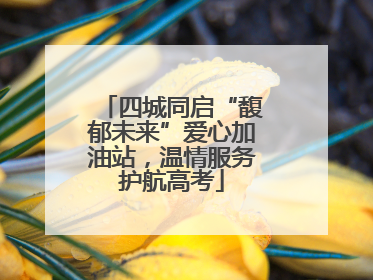 四城同启“馥郁未来”爱心加油站，温情服务护航高考