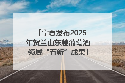 宁夏发布2025年贺兰山东麓葡萄酒领域“五新”成果