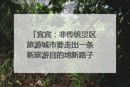 宜宾：非传统景区旅游城市要走出一条新旅游目的地新路子｜话锦绣·说安逸