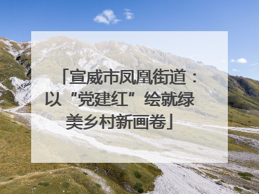 宣威市凤凰街道：以“党建红”绘就绿美乡村新画卷