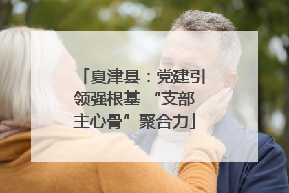 夏津县：党建引领强根基 “支部主心骨”聚合力
