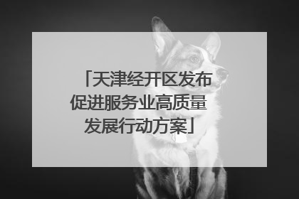 天津经开区发布促进服务业高质量发展行动方案