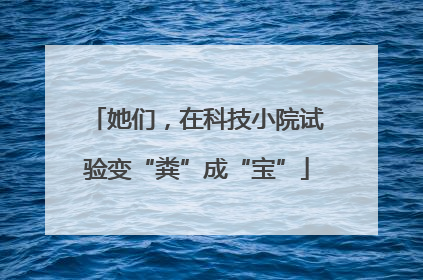 她们，在科技小院试验变“粪”成“宝”