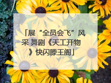 展“全员会飞”风采 舞剧《天工开物》快闪滕王阁