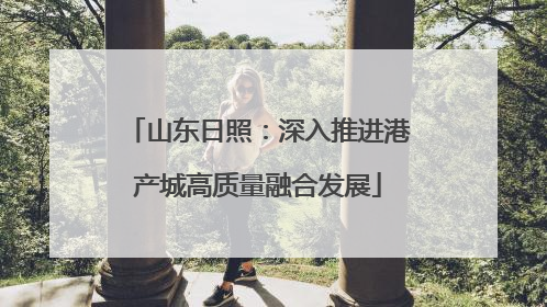 山东日照：深入推进港产城高质量融合发展
