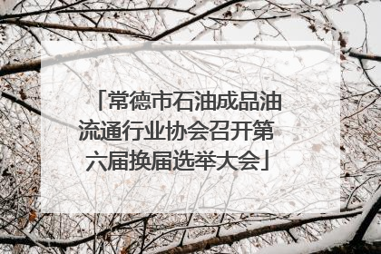 常德市石油成品油流通行业协会召开第六届换届选举大会