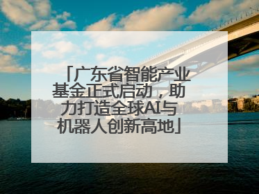 广东省智能产业基金正式启动，助力打造全球AI与机器人创新高地