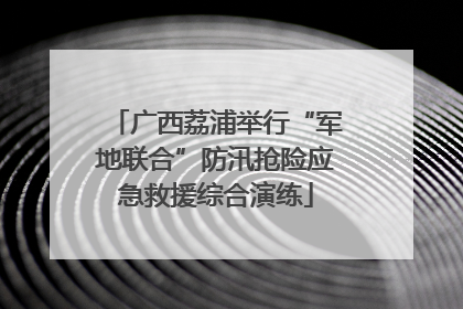 广西荔浦举行“军地联合”防汛抢险应急救援综合演练